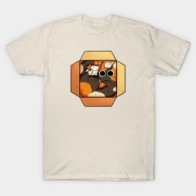 Box Cat T-Shirt by Extra Ordinary Comics